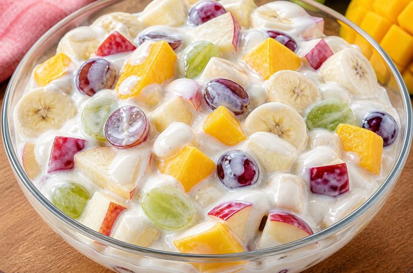 🍓🍨 5-Min Fruit Cream – Quick & Delicious! 😍